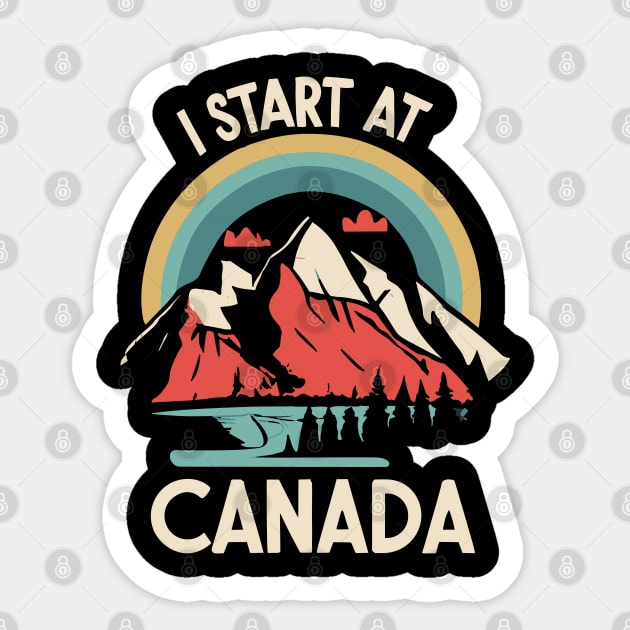 I start at Canada Sticker by InspiredByTheMagic